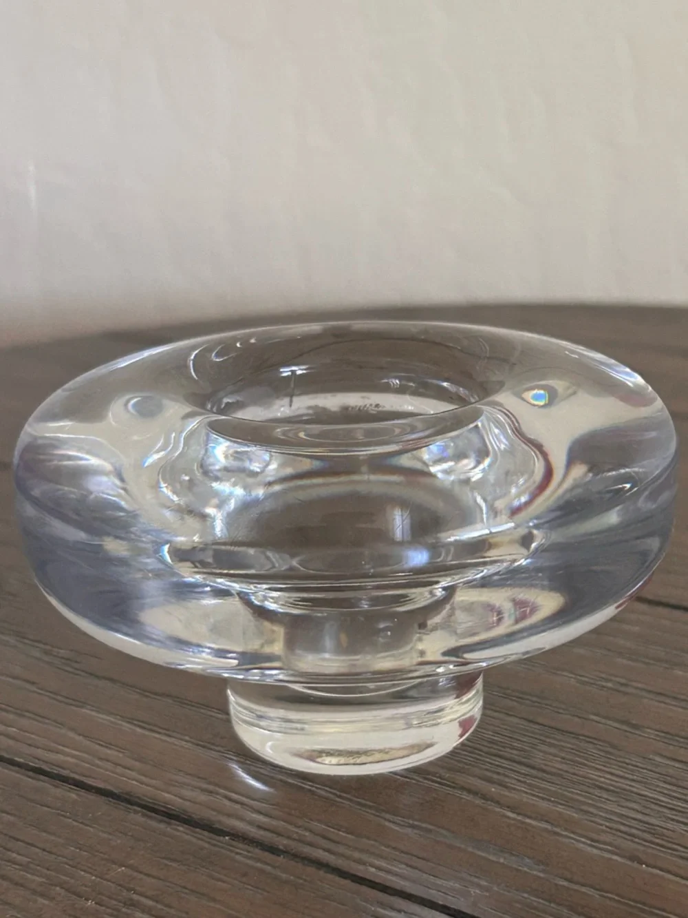 Mid Century Dansk Crystal Candle Holder Designed By Jens Quistgaard Votive Taper